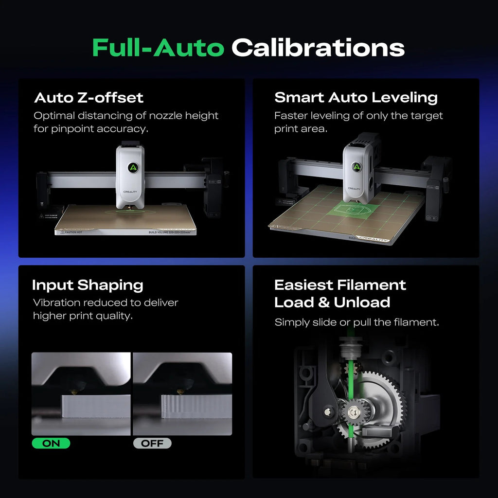 Creality Ender-3 V4 Combo Multi-Color 3D Printer | Auto-Leveling & 600mm/s High-Speed Printing [Official Global Version]