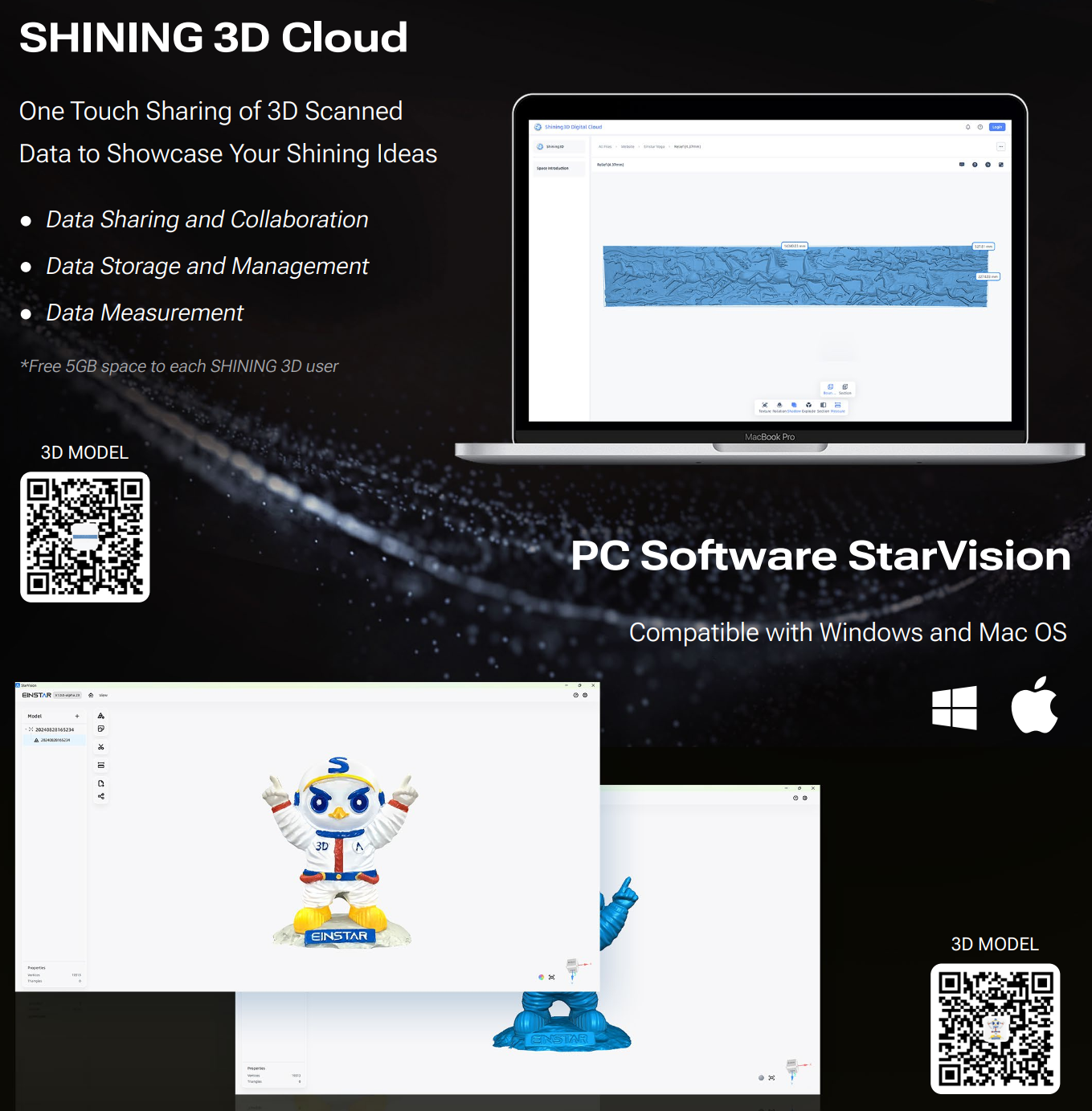 EinStar VEGA Wireless All-In-One 3D Scanner - SHINING 3D SHINING 3D -3DxWorld