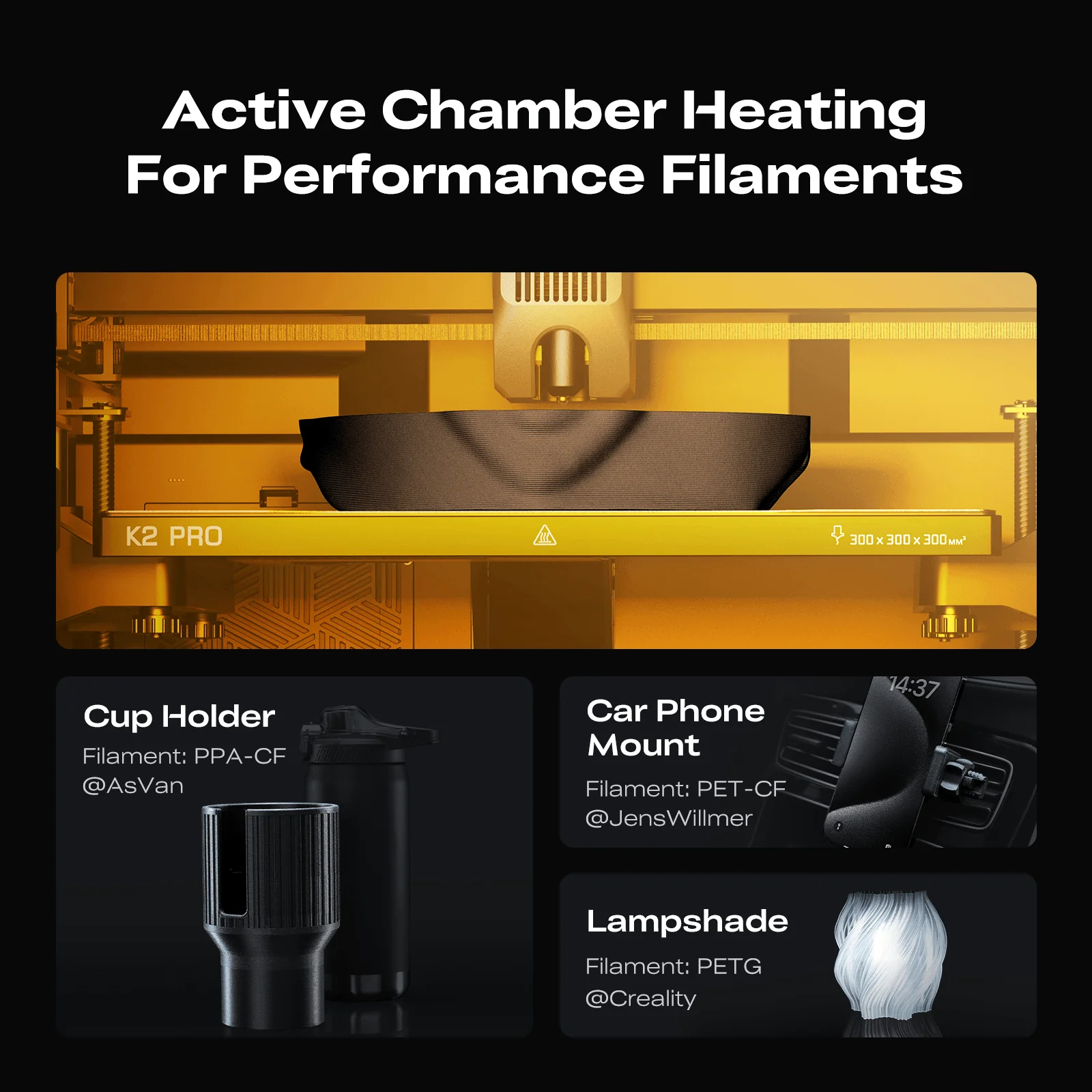 Creality K2 Pro / K2 Pro Combo 3D Printer | 600mm/s Active Heated Chamber | Official Authorized Global Version Creality -3DxWorld