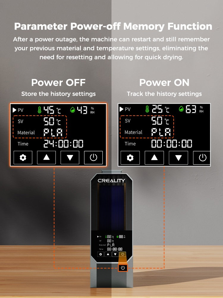 Creality Space Pi Filament Dryer (1-Roll) | Smart Temp Control