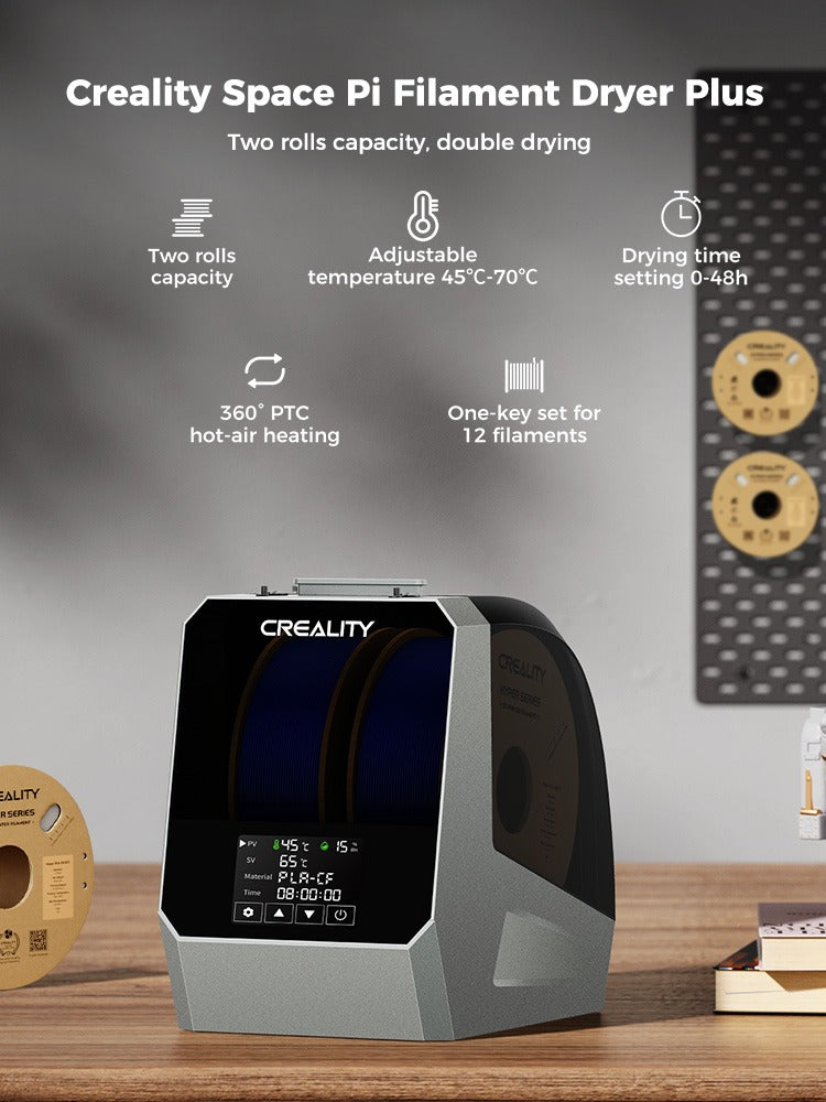 Creality Space Pi Filament Dryer Plus | Dual-Spool Dehydrator