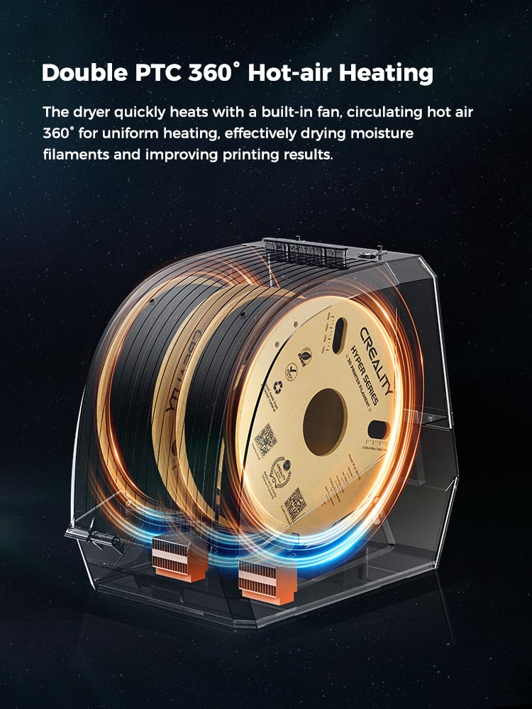 Creality Space Pi Filament Dryer Plus | Dual-Spool Dehydrator