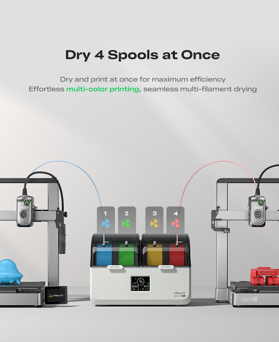 Creality SpacePi X4L Filament Dryer | Dual Independent Chambers