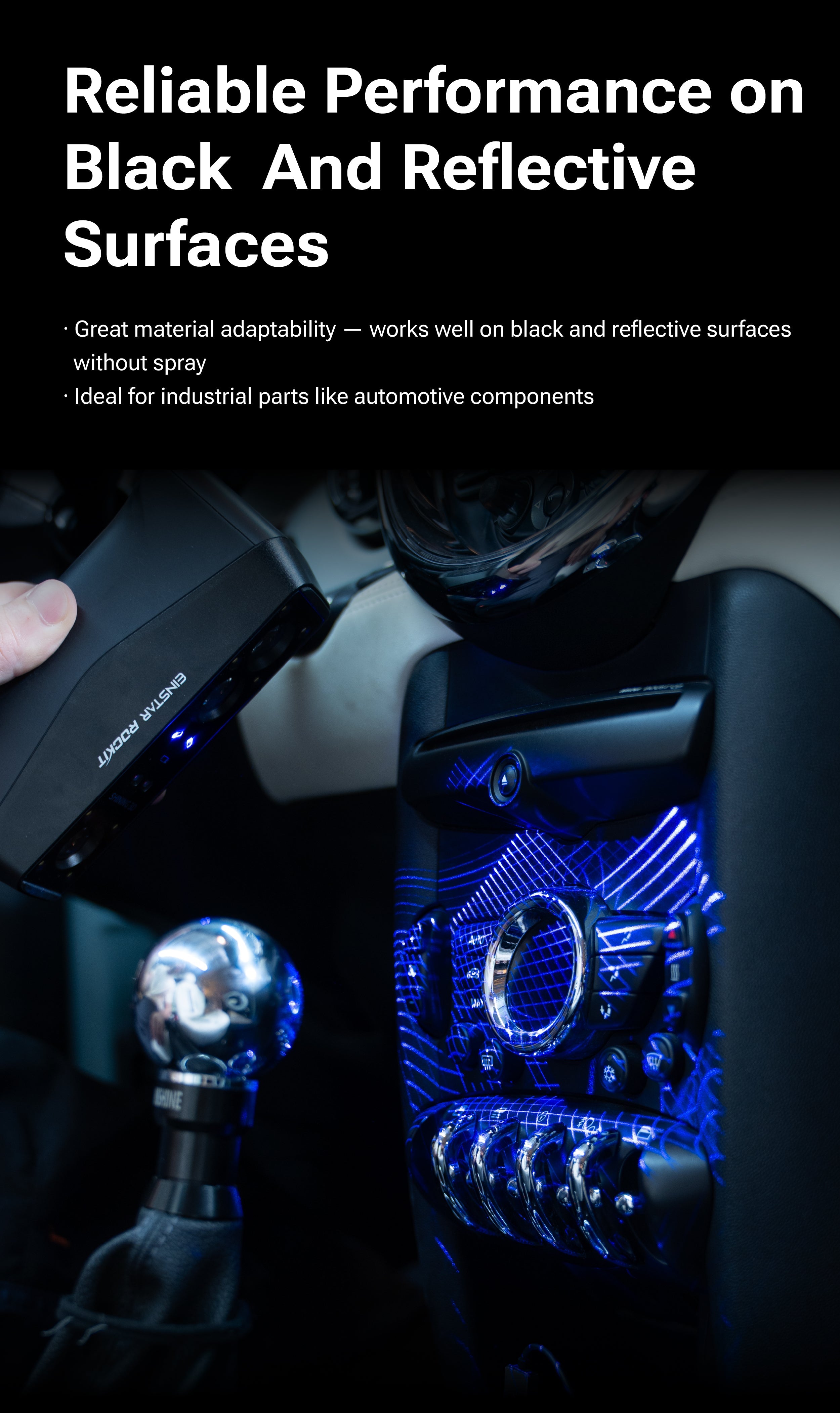 EINSTAR Rockit: Portable Multi-Source 3D Scanner SHINING 3D -3DxWorld