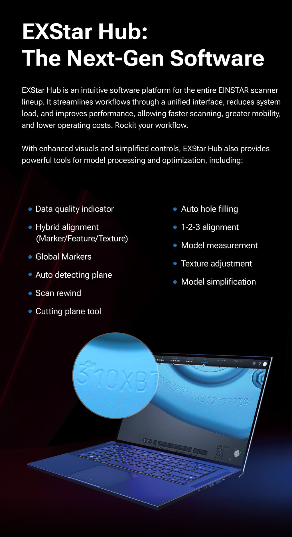 EINSTAR Rockit: Portable Multi-Source 3D Scanner SHINING 3D -3DxWorld