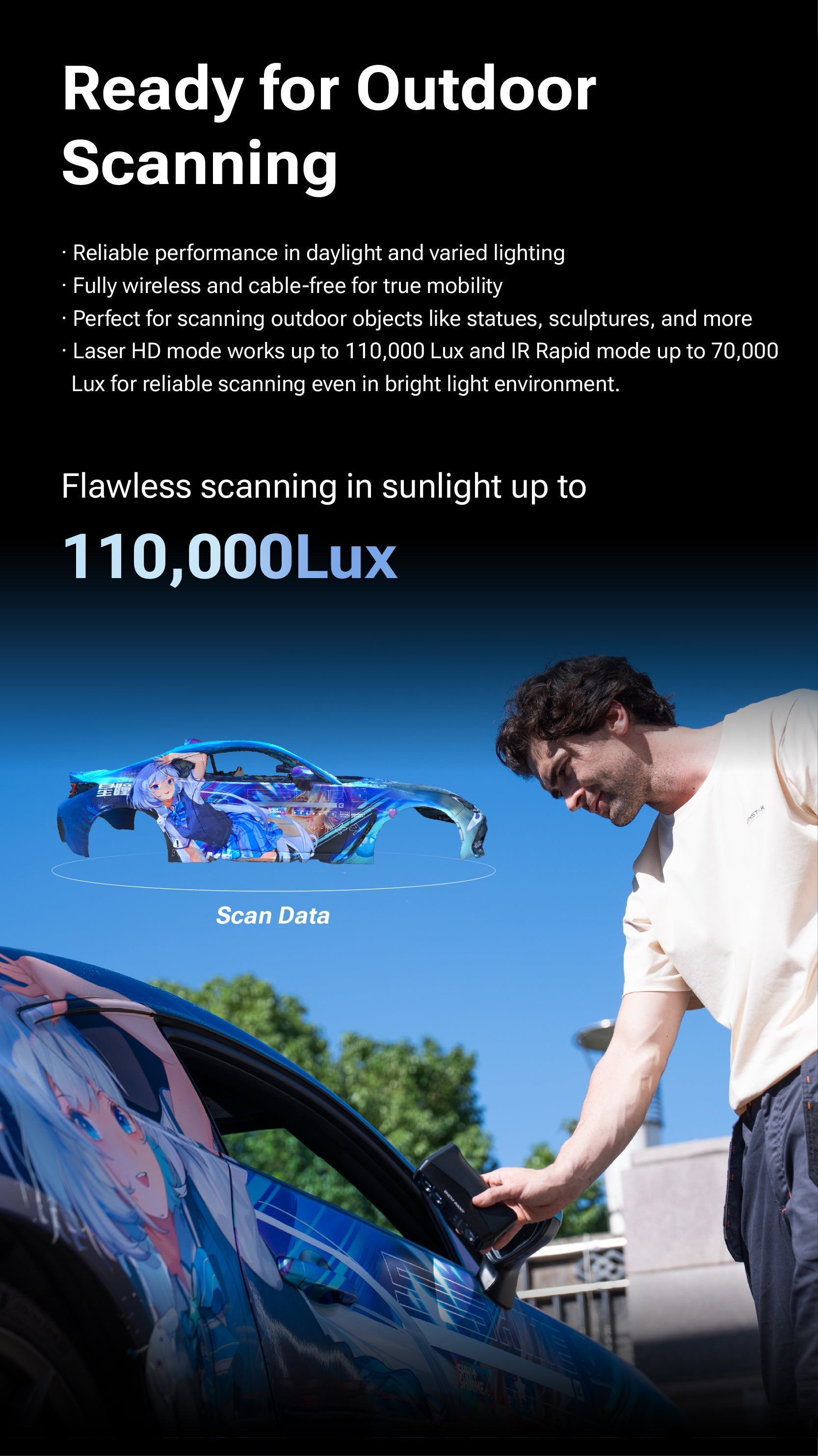 EINSTAR Rockit: Portable Multi-Source 3D Scanner SHINING 3D -3DxWorld