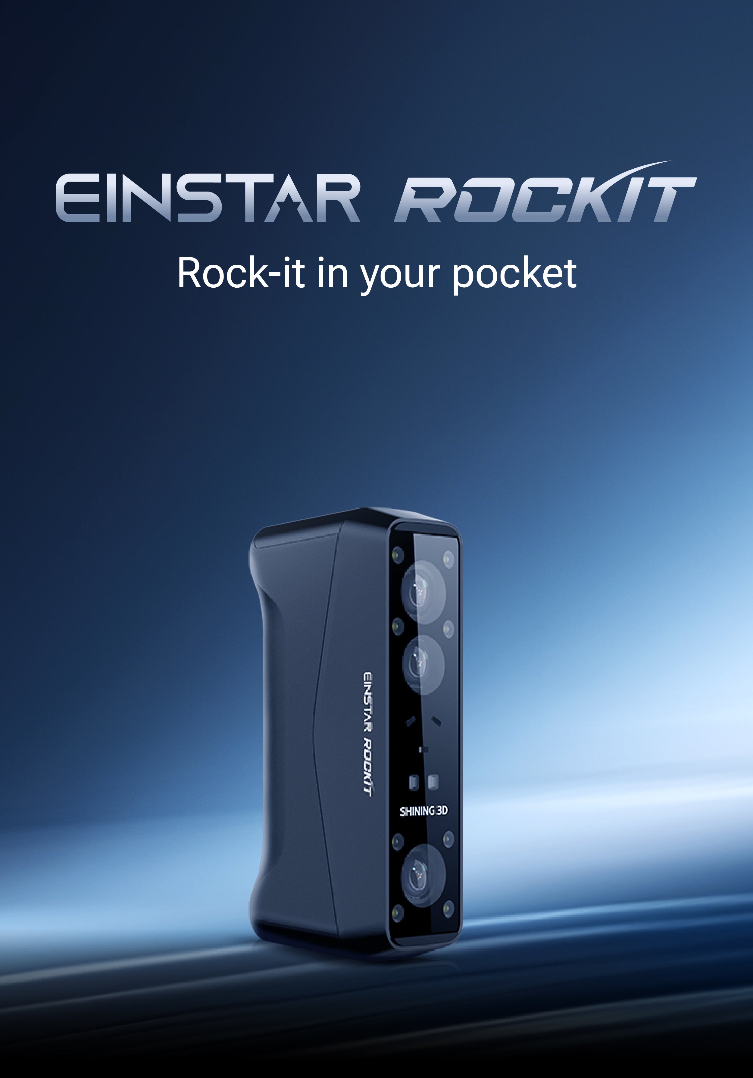 EINSTAR Rockit: Portable Multi-Source 3D Scanner SHINING 3D -3DxWorld