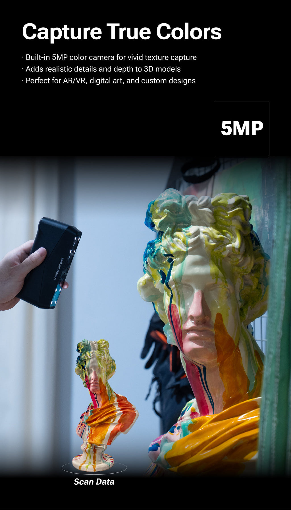 EINSTAR Rockit: Portable Multi-Source 3D Scanner SHINING 3D -3DxWorld