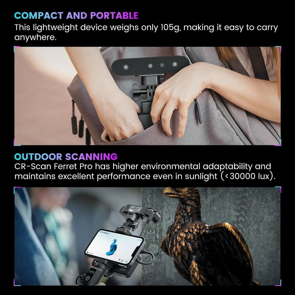 Creality CR-Scan Ferret Pro 3D Scanner | WiFi 6 & Anti-Shake Tracking