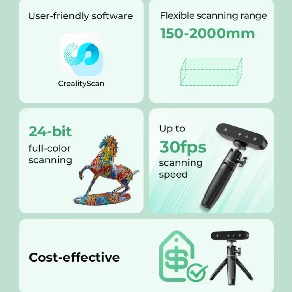 Creality CR-Scan Ferret SE 3D Scanner | Affordable High-Precision Scanning