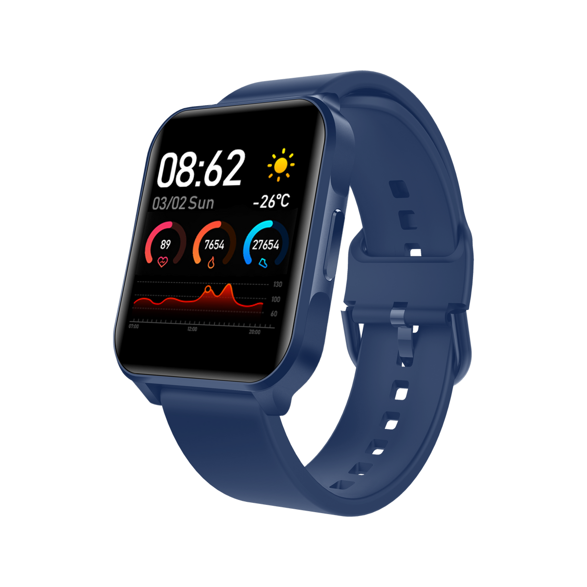 Benio Smart Watch BENIO Lark Smart Watch - Lightweight Everyday Smartwatch with Health & Fitness Tracking Blue