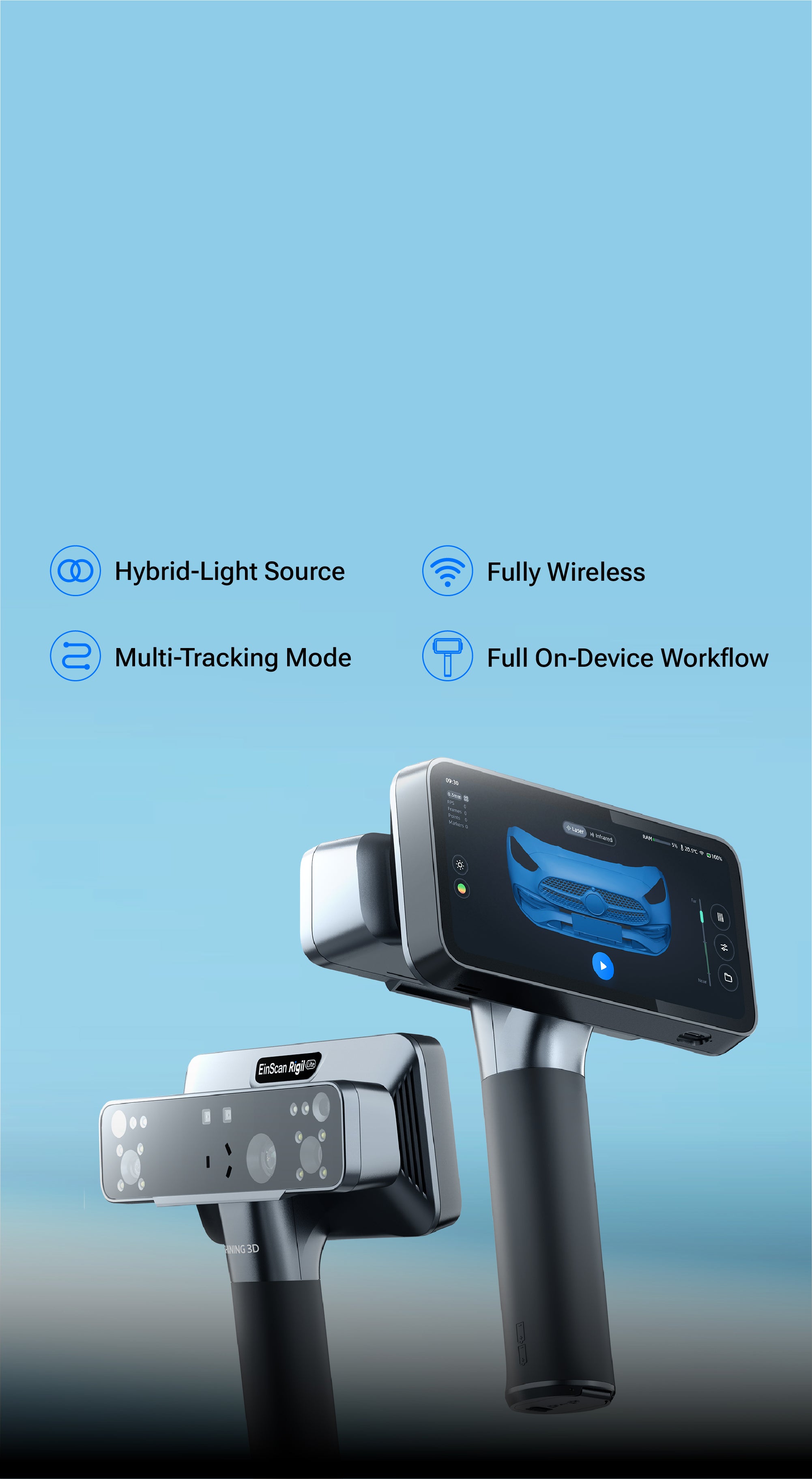 SHINING 3D EinScan Rigil Lite All-in-One Wireless 3D Scanner