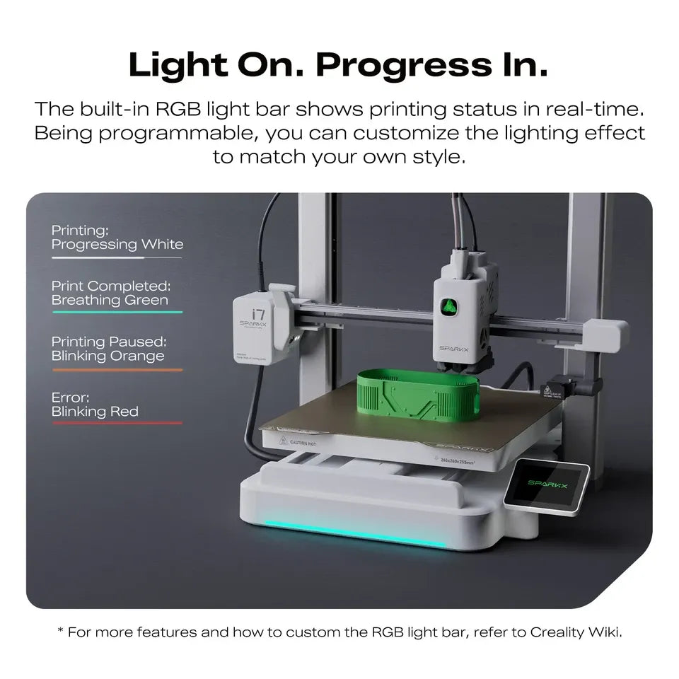 Creality SPARKX i7 3D Printer | AI-Powered Multi-Color Desktop Printer