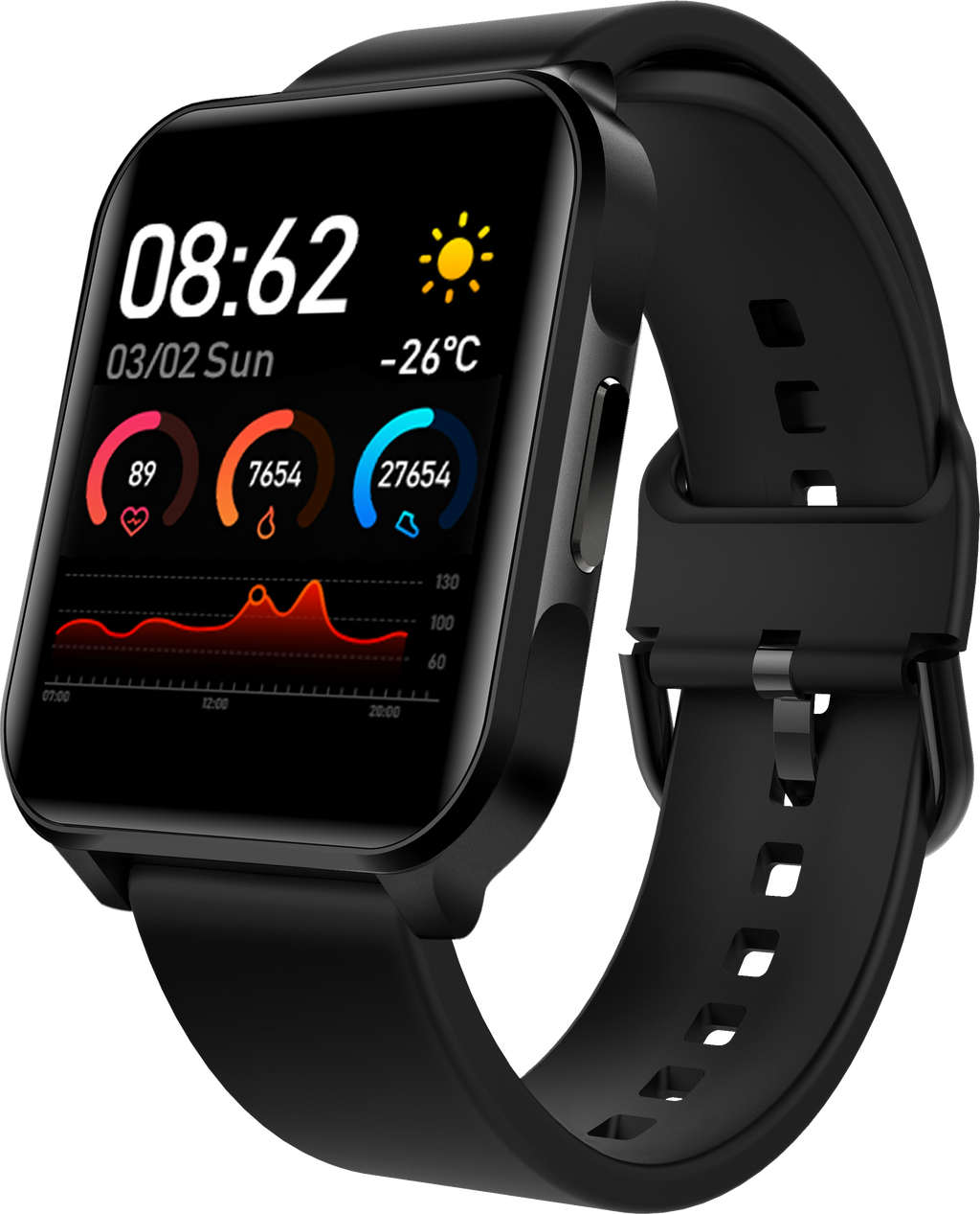 Benio Smart Watch BENIO Lark Smart Watch - Lightweight Everyday Smartwatch with Health & Fitness Tracking Black